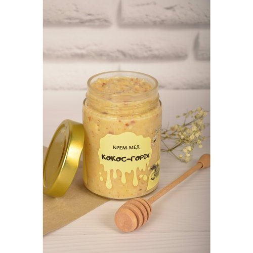 Cream-honey "Coconut-nut" 140 g Honey Stories 17156-medovi-istorii photo