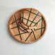 Round tray, natural wood, handmade, LINES series, DEEPWOOD, 35 cm 12896-35-deepwood photo 1