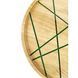 Round tray with slots natural wood handmade LINES series DEEPWOOD 20 cm 12896-20-deepwood photo 6