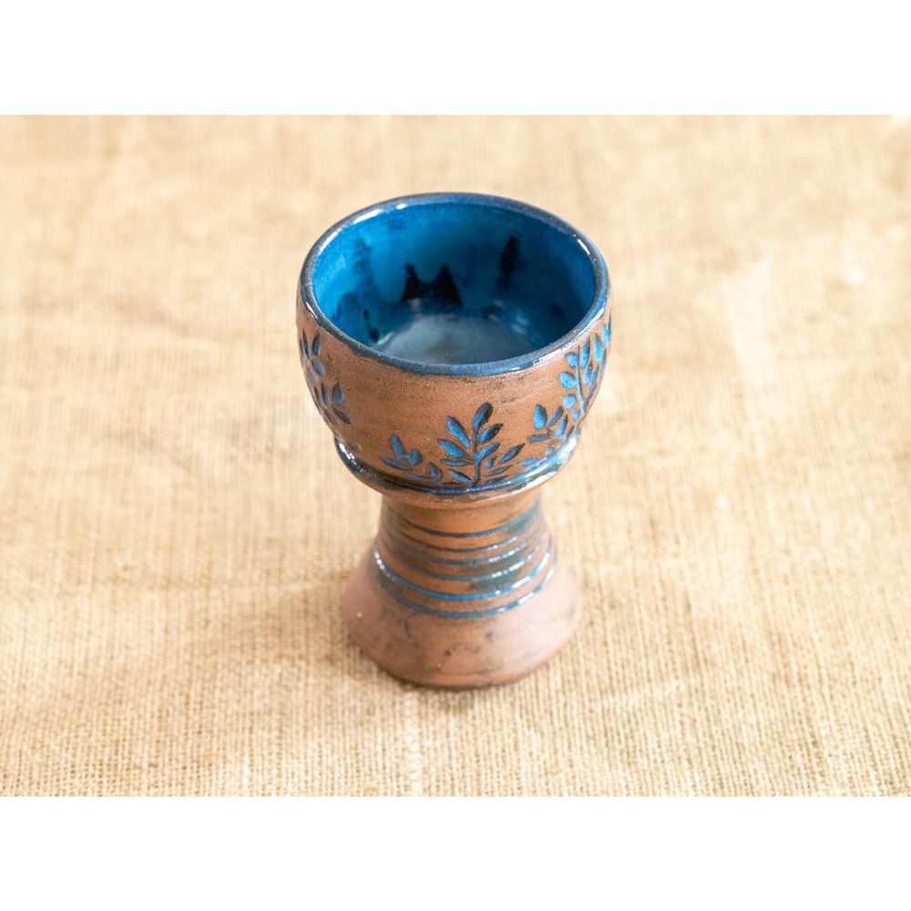 Чаша висока на ніжці, Кобальтовий Кущ, 350мл, Кентавріда + Keramira 14019-keramira фото