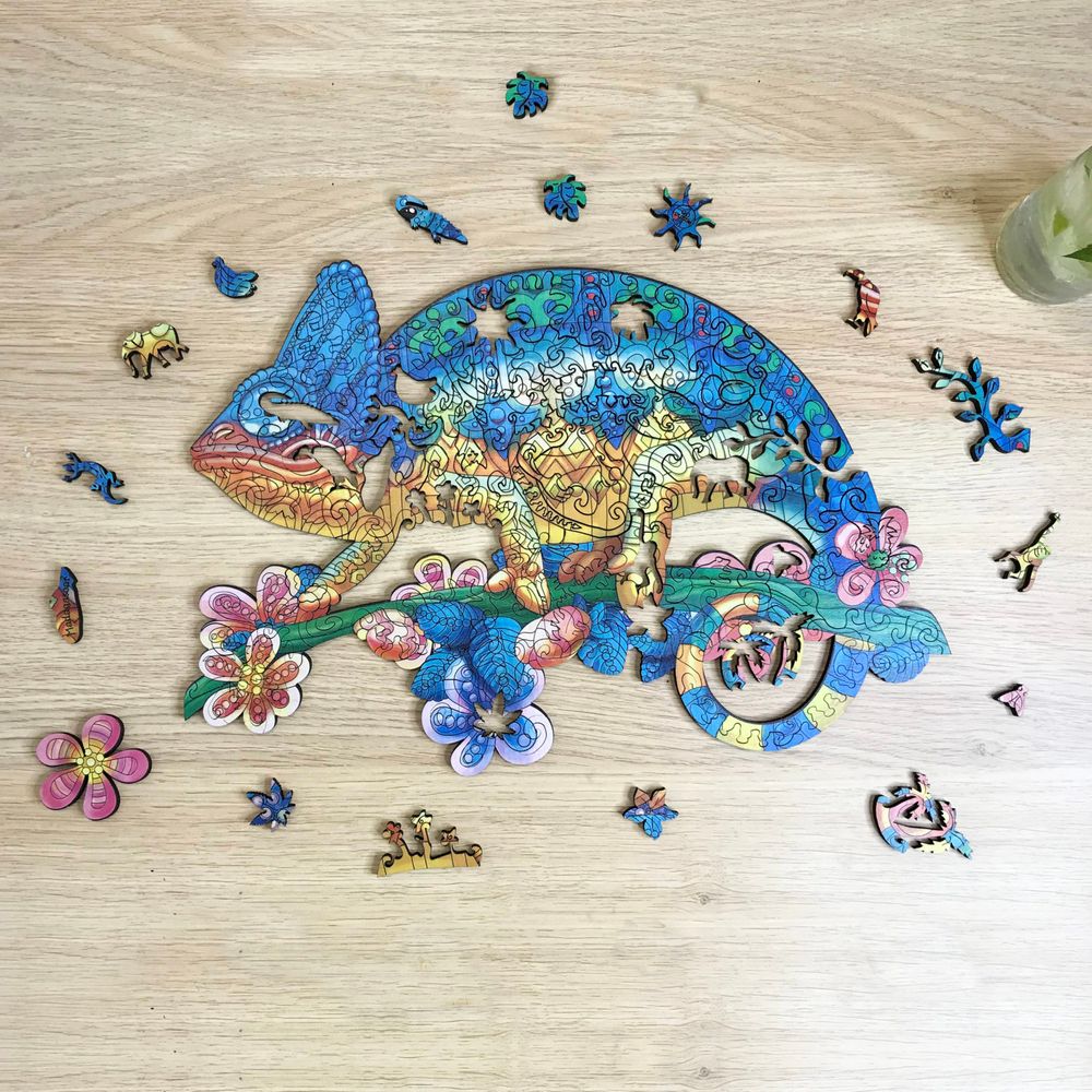 Adventures of the Changing Chameleon Puzzle Go Puzzle - gift box 6259 photo