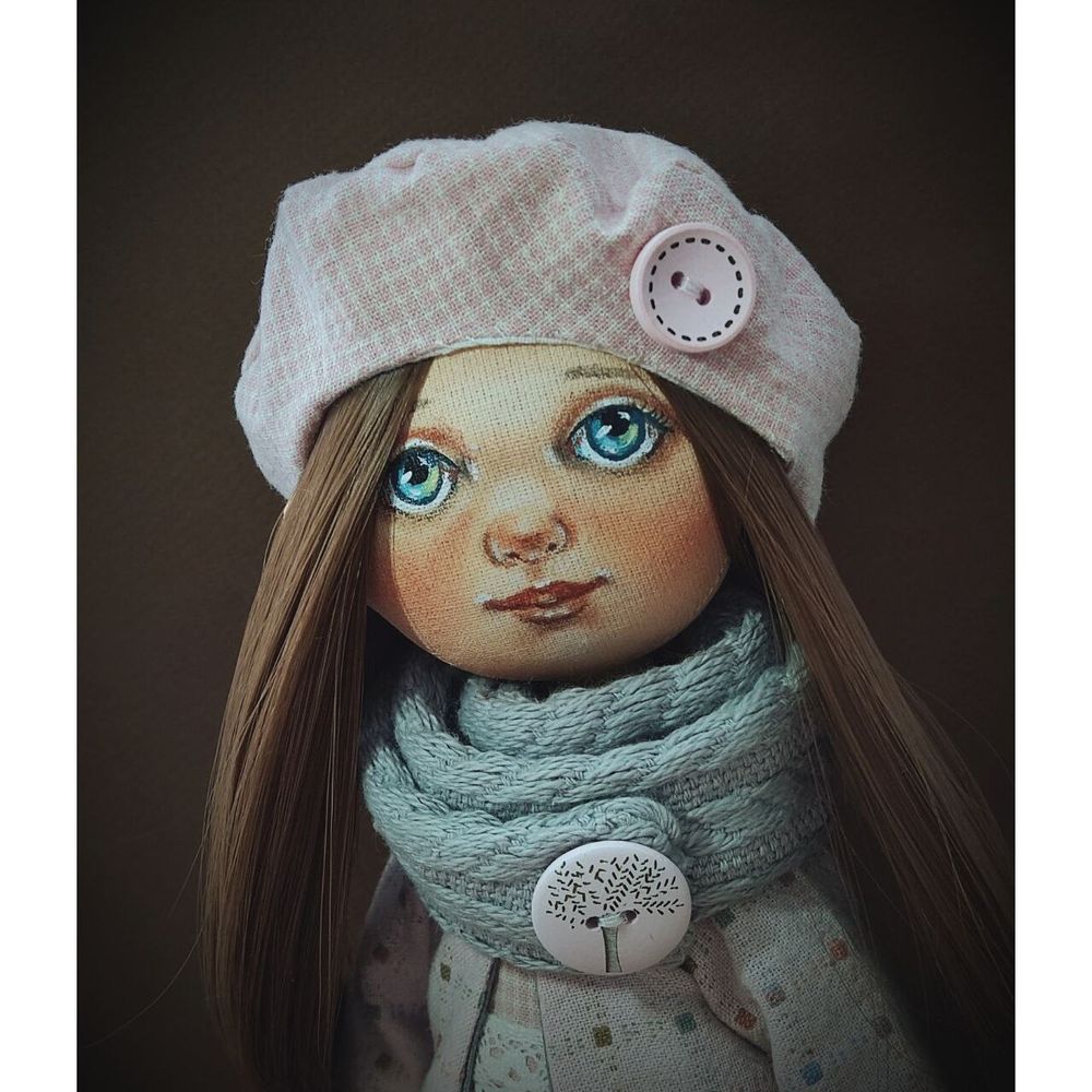 Текстильна інтер'єрна лялька Тетянка, іграшка ручної роботи, розмір 26x12 см 11268-zoiashyshkovska фото