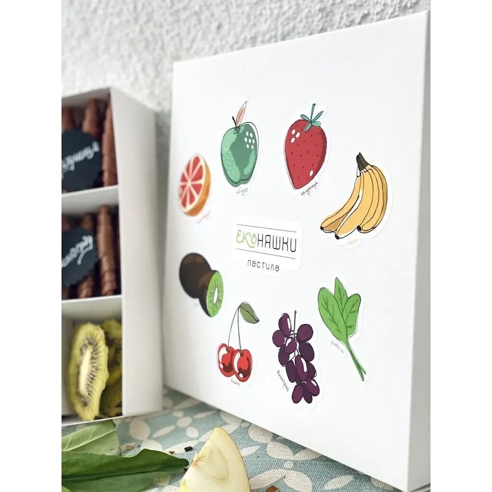 Set of Fruit Pastila «Eco Nicy» Maxi Plus without sugar 500 grams 13662-ekoniashky photo