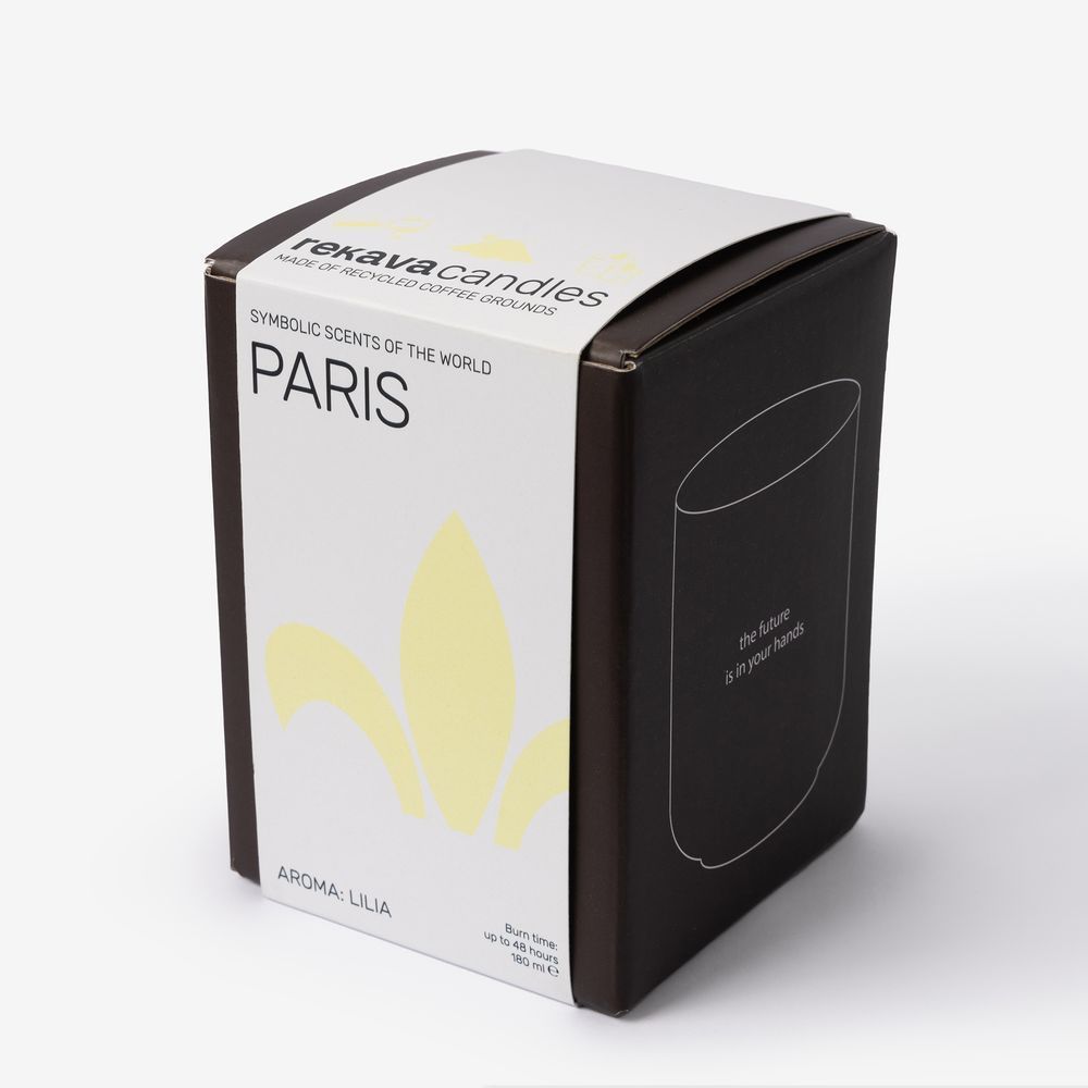 Декоративна свічка Париж з ароматом лілії REKAVA 13308-rekava фото