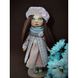 Текстильна інтер'єрна лялька Тетянка, іграшка ручної роботи, розмір 26x12 см 11268-zoiashyshkovska фото 1