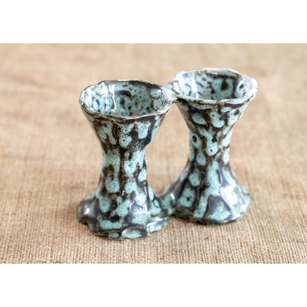 Small ceramic vase, Binoculars for dried flowers, 13.5 cm, Centaurida + Keramira 14071-keramira photo