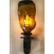 Wrought iron candlestick lamp Mask, glass bottle, decor for home and restaurant Lay Bottle 17276-lay-bottle photo 2