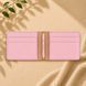Leather wallet with bill clip with embroidery and rhinestones pink SL leather 23957-sl-leather photo 3