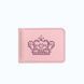 Leather wallet with bill clip with embroidery and rhinestones pink SL leather 23957-sl-leather photo 4