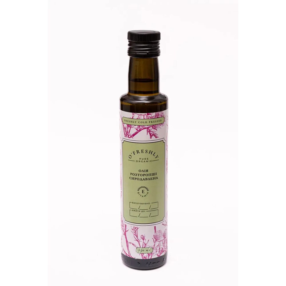 Unrefined cold-pressed milk thistle oil, 250 ml 15802-250ml-ofreshly photo