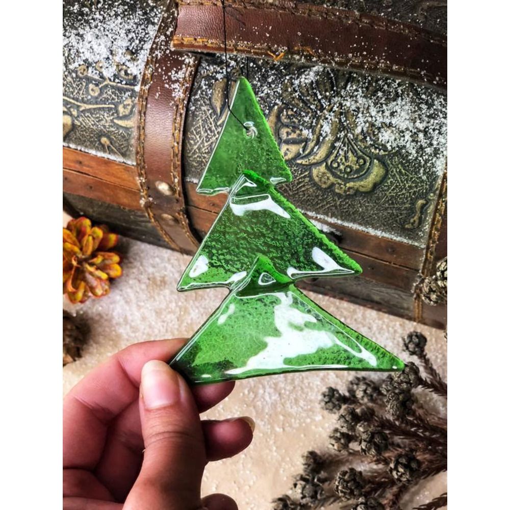 Christmas tree decorations made of bottle glass, eco toys for the New Year Lay Bottle 17277-lay-bottle photo