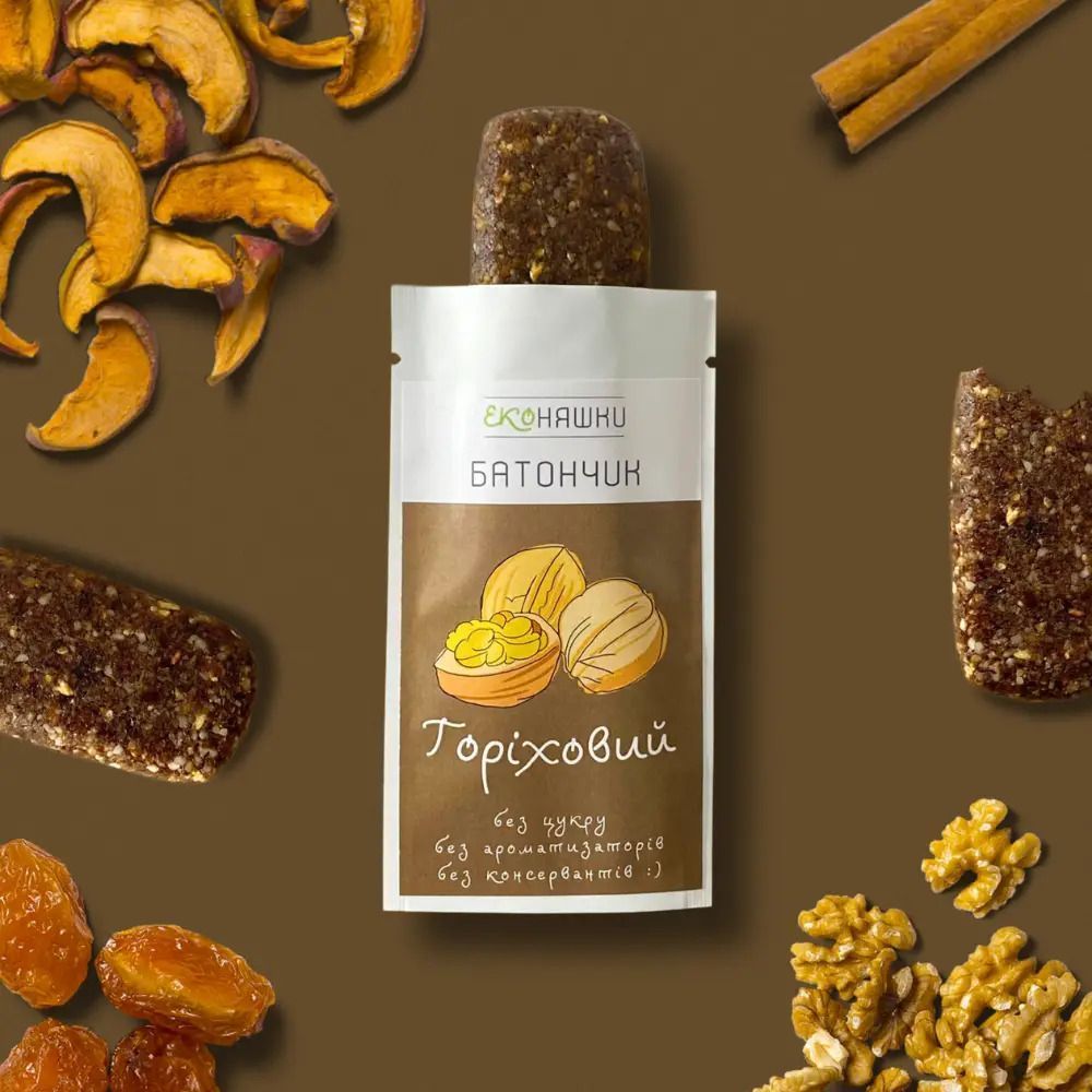 Набір Батончиків Еко Няшки RAW без цукру 7 шт по 30 г 13697-7-ekoniashky фото