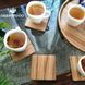 Stand for cups, square, natural wood, handmade, CLASSIC series, DEEPWOOD, 10x10 cm 12909-10x10-deepwood photo 2