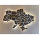 Wooden map of the world on the wall 10073-palette7-90x60-factura photo 1