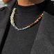 Tiger eye and mother of pearl necklace 20660-free-clasp-d-jewelry photo 2