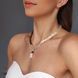 Tiger eye and mother of pearl necklace 20660-free-clasp-d-jewelry photo 1