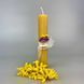 Свічка святкова з вощини ручна робота пара 16064-tviykraft фото 3
