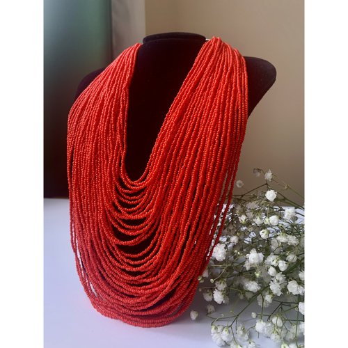 A multi-row lavish bead necklace 20259-namusto-nadii photo