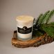 Scented Candle Herbalcraft "Amber Light" in White Frosted Glass with Wooden Lid Herbalcraft 14293-herbalcraft photo 3