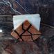 Napkin holder, triangular cut, natural wood, handmade, NATURAL series, DEEPWOOD, 14x10x5 cm 12879-14x10x5-deepwood photo 5