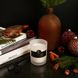 Scented Candle Herbalcraft "Amber Light" in White Frosted Glass with Wooden Lid Herbalcraft 14293-herbalcraft photo 1