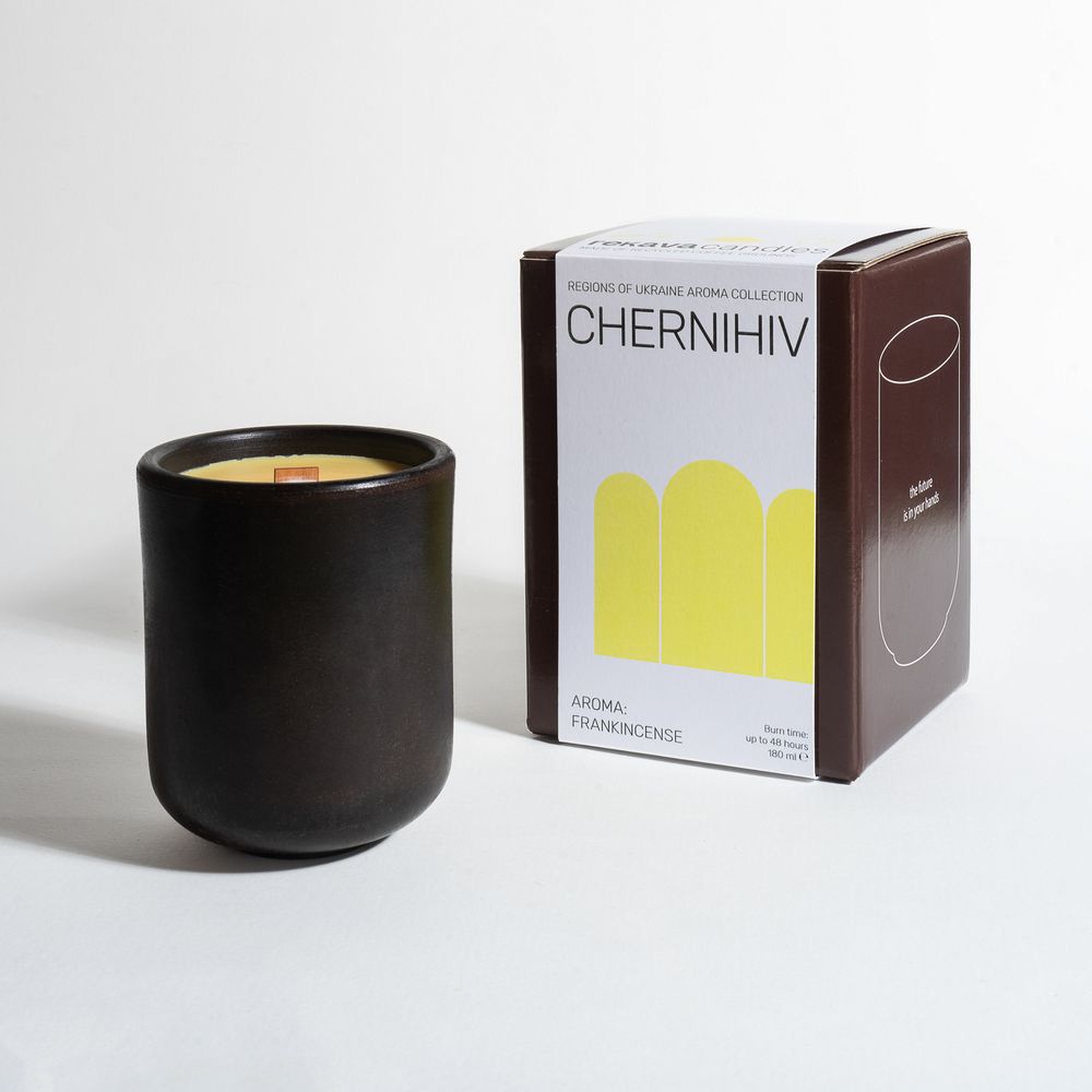 Decorative aroma candle "CHERNIHIV" (gift version) REKAVA 13298-podarunkovi-rekava photo