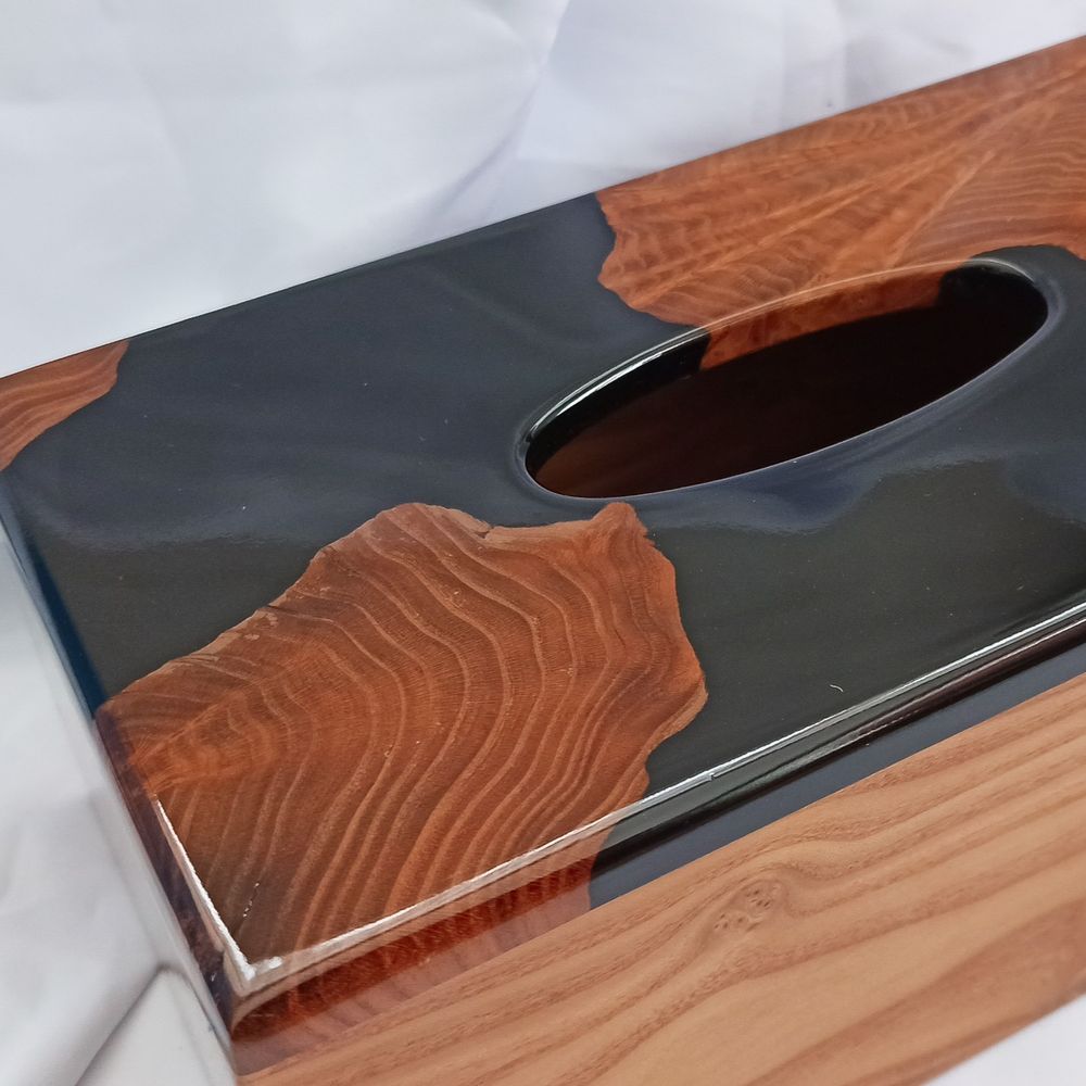 Napkin-box, natural wood, handmade, NATURAL series, DEEPWOOD, 25x14x10 cm 12880-25x14x10-deepwood photo
