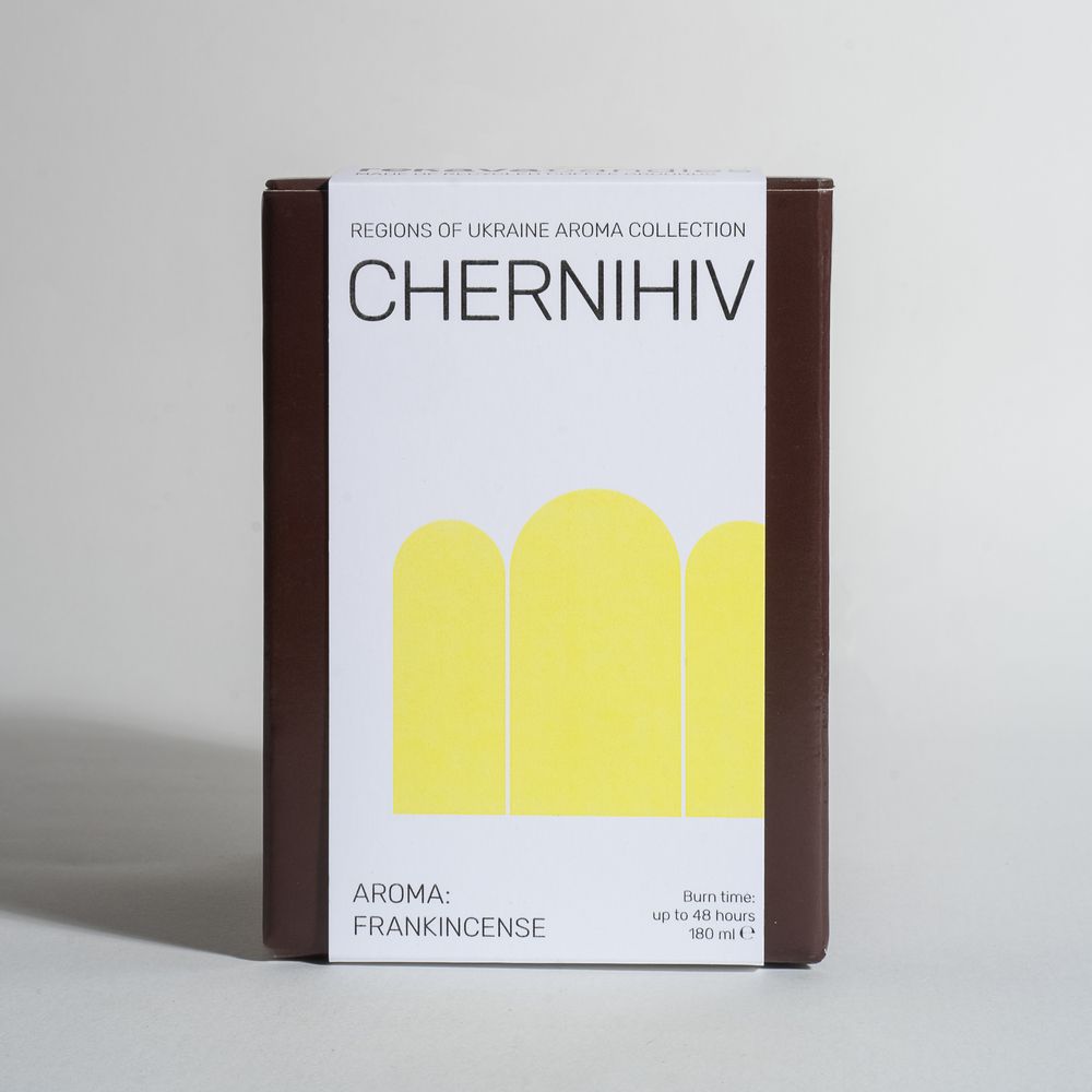 Decorative aroma candle "CHERNIHIV" (gift version) REKAVA 13298-podarunkovi-rekava photo