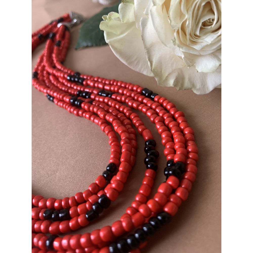 Handmade Beaded Necklace "Festive" 20260-namusto-nadii photo