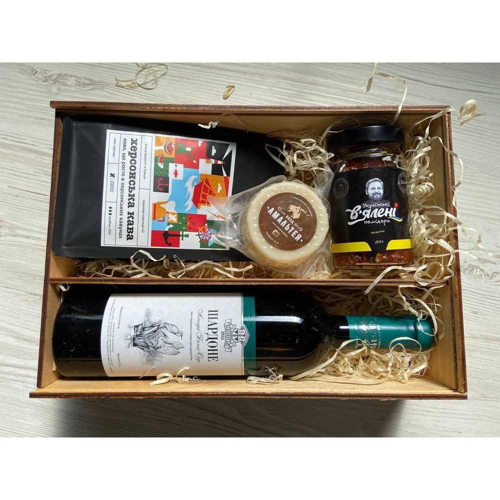 Gift box "Khersonshchyna (white wine)" IT'S CRAFT 11144-white-wine-itskraft photo