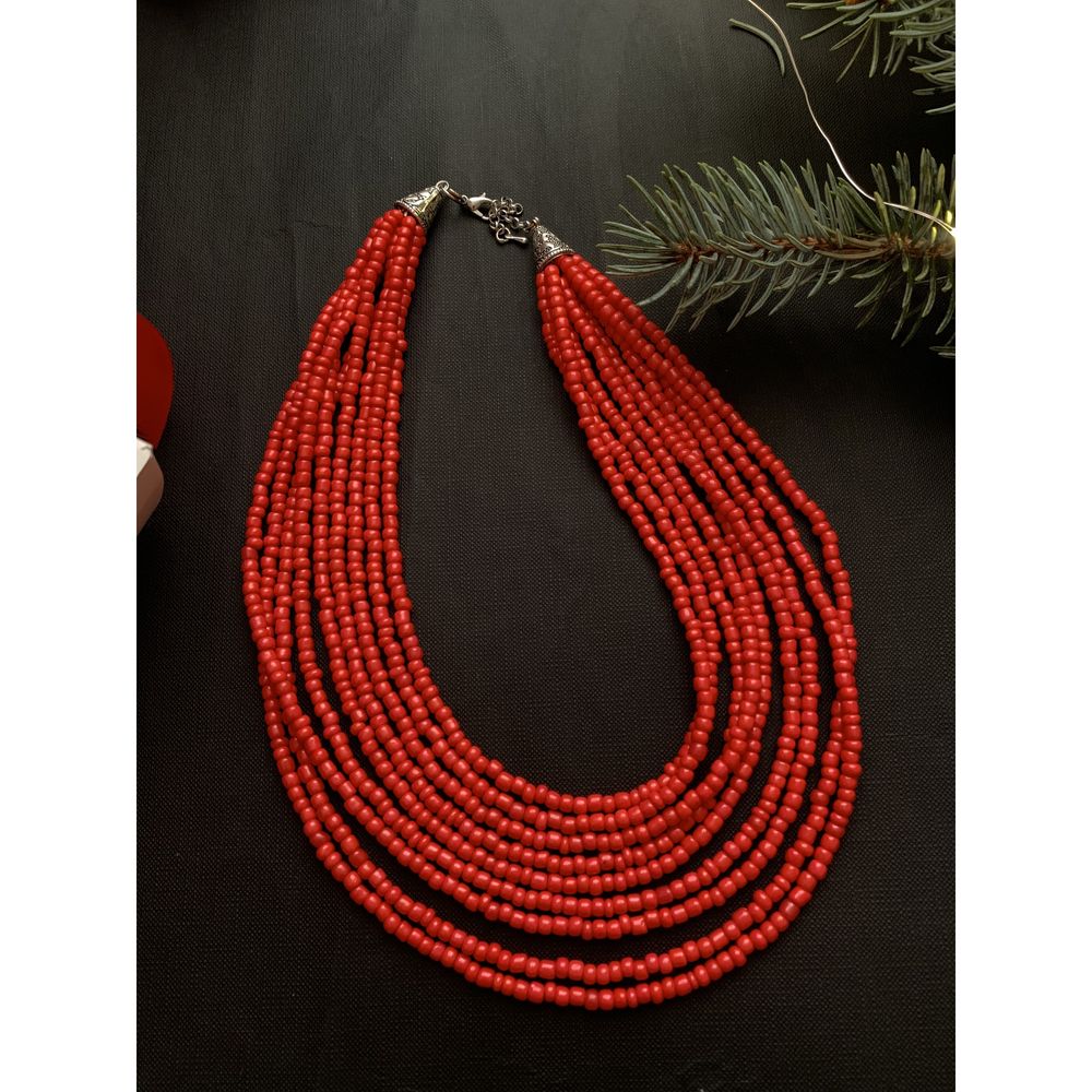 Handmade Beaded Necklace "Festive" 20260-namusto-nadii photo