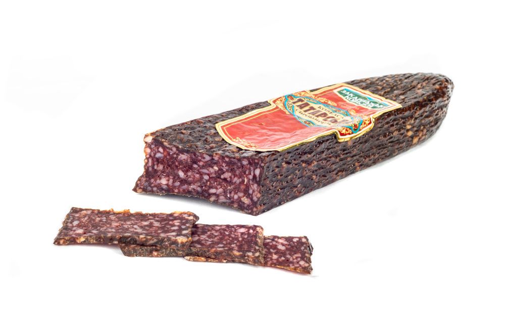 Tatar beef raw smoked sausage of the highest quality 3877 photo