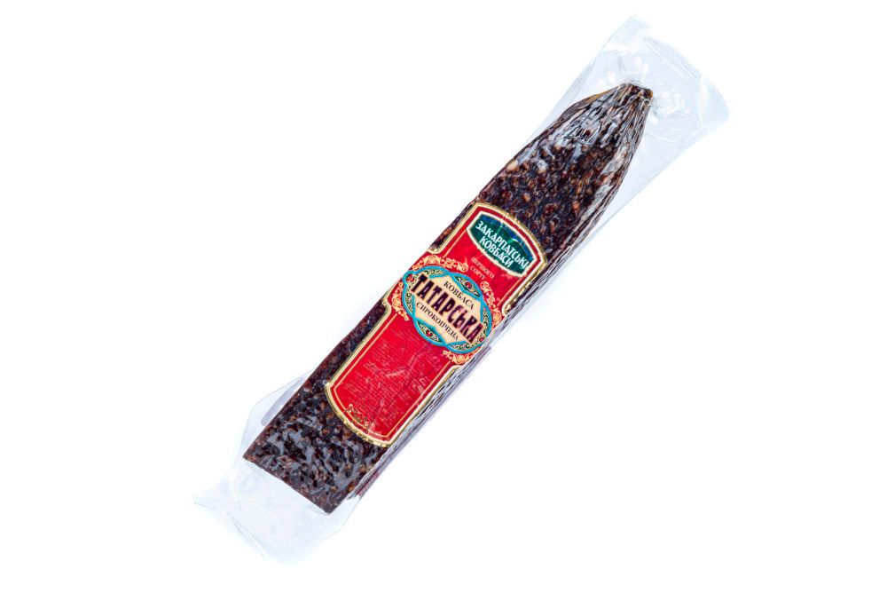 Tatar beef raw smoked sausage of the highest quality 3877 photo