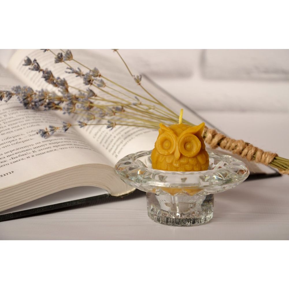 Свічка «Сова» із натурального бджолиного воску Медові історії 17163-medovi-istorii фото