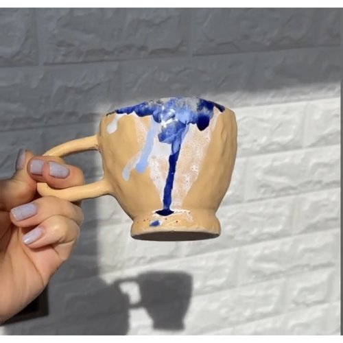 Чашка "Море" керамічна KAPSI, ручна робота 12746-kapsi фото