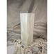 Square candles, color «Pearl», size 5,6x5,6x18 cm Vintage 17314-pearl-vintage photo 1