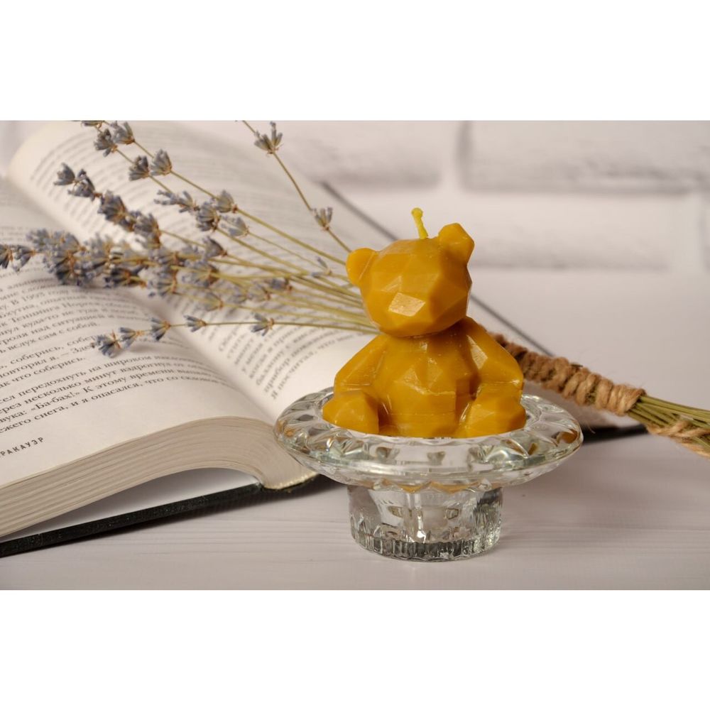 Свічка «Ведмедик» із натурального бджолиного воску Медові історії 17164-medovi-istorii фото
