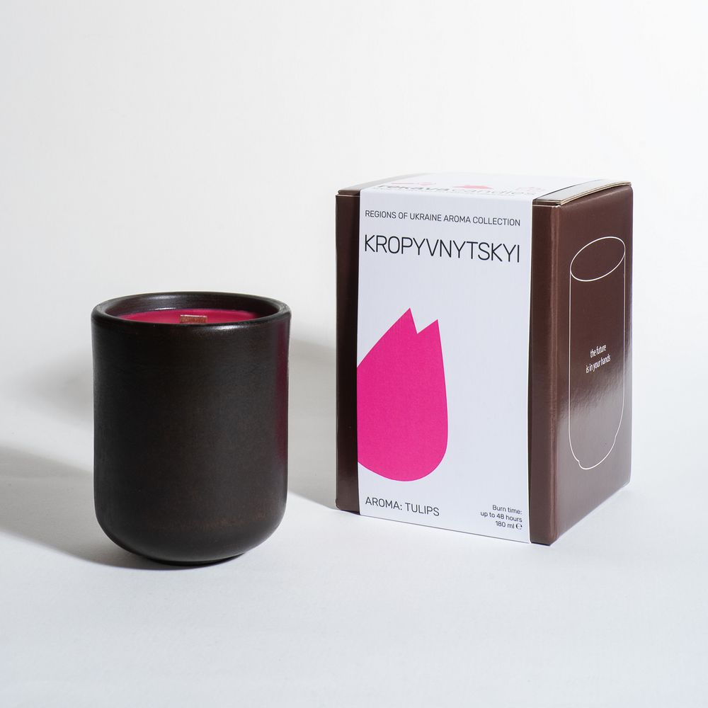 Decorative aroma candle "KROPYVNYTSKYI" (gift version) REKAVA 13300-podarunkovi-rekava photo