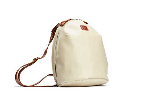 Leather rucksack BURTON Shuflia