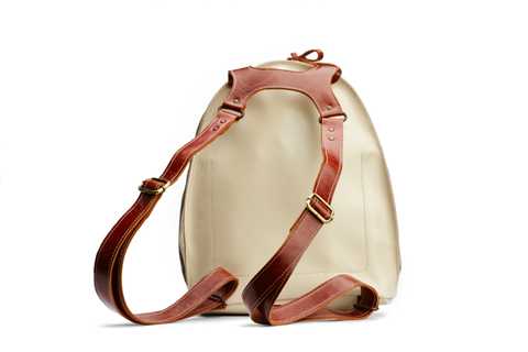 Leather rucksack BURTON Shuflia