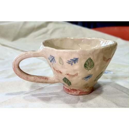 Cup "Lysychka" ceramic KAPSI, handmade 12747-kapsi photo