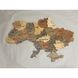 Wooden map of Ukraine on the wall 10071-warm-90x60-factura photo