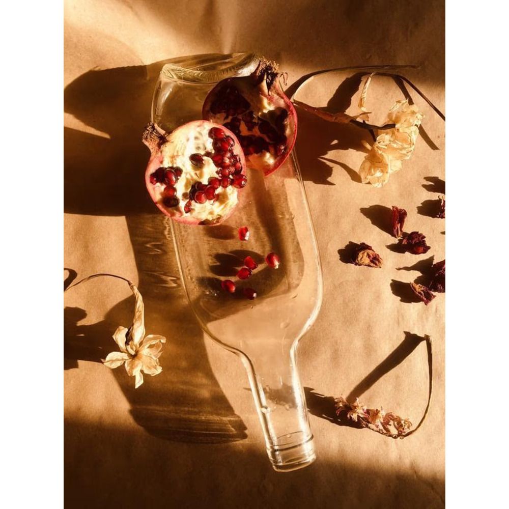 Скляна тарілка з переробленої пляшки для подачі фруктів і солодощів Lay Bottle 17283-lay-bottle фото