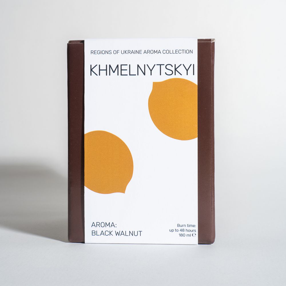 Decorative aroma candle "KHMELNYTSKY" (gift version) REKAVA 13301-podarunkovi-rekava photo