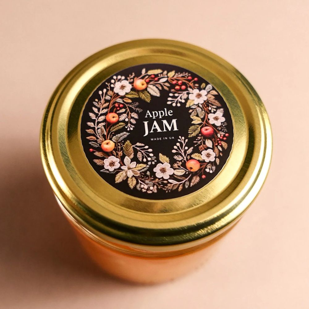 Gift set (tea, "Amber Light" candle, apple jam, card) Herbalcraft 14299-herbalcraft photo