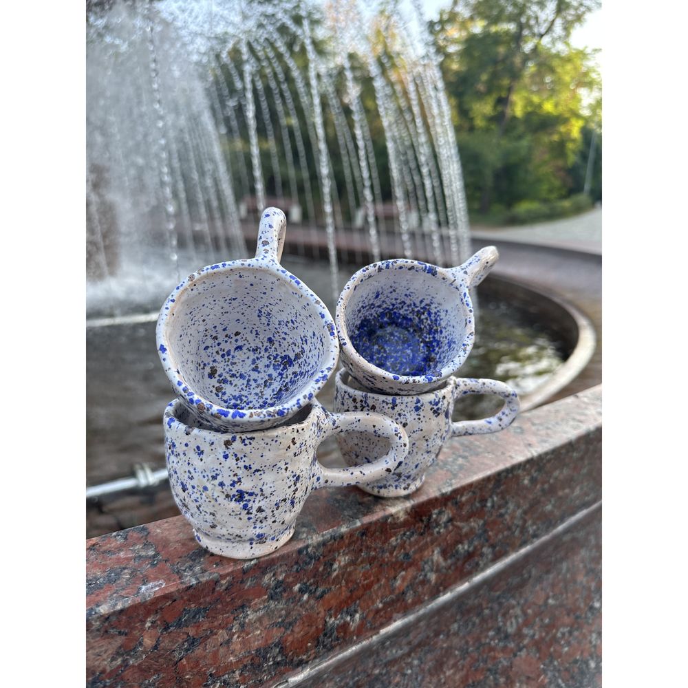 A set of ceramic coffee cups KAPSI, handmade 13228-kapsi photo