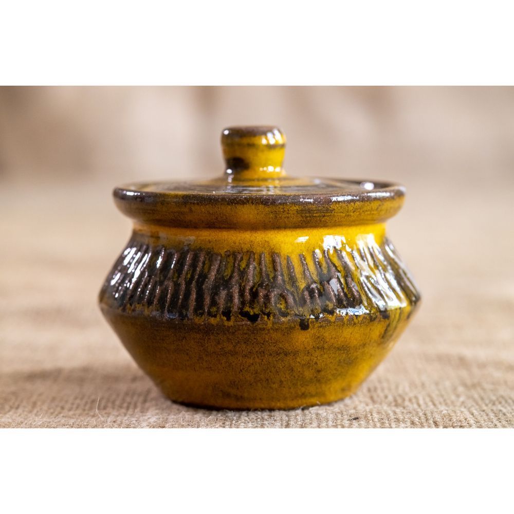 Ceramic sugar bowl with a lid Ouroboros 200ml Centavrida 14028-keramira photo