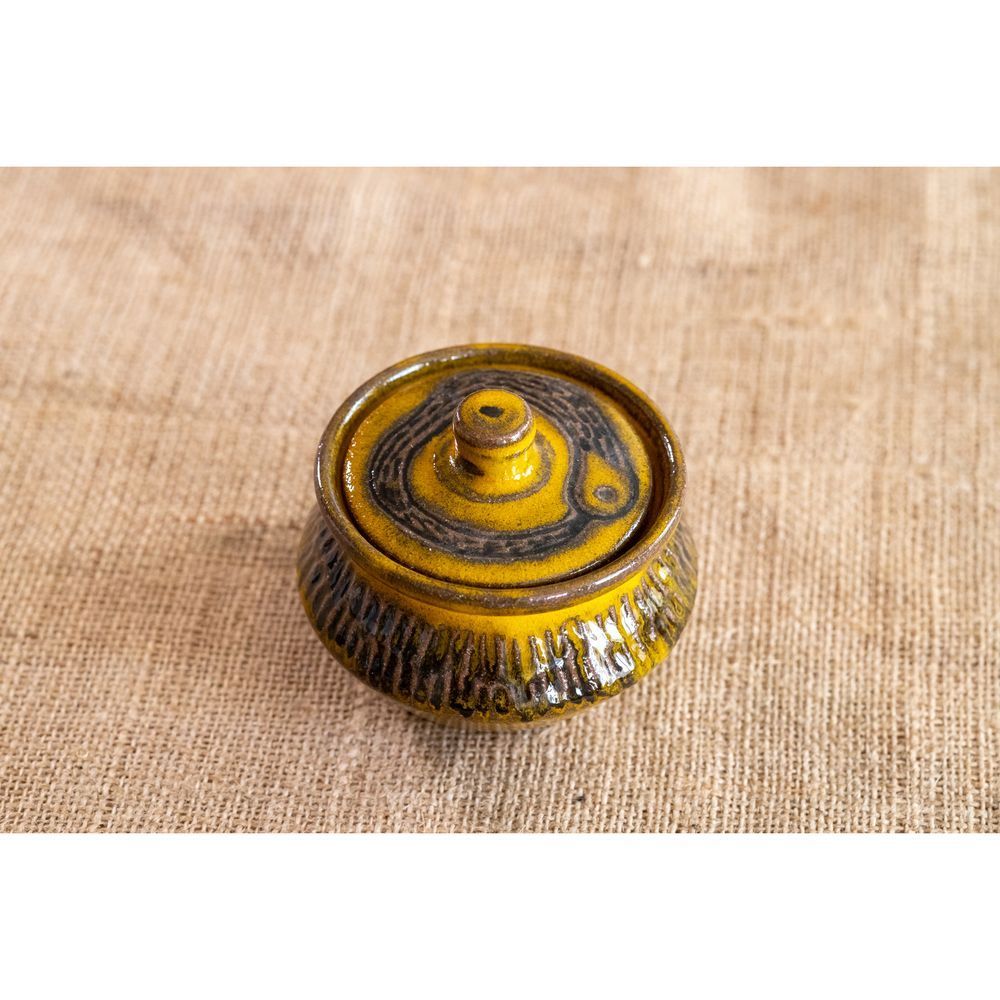 Ceramic sugar bowl with a lid Ouroboros 200ml Centavrida 14028-keramira photo