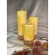 Decorative candles, color «Citrine», size 5,5x15 cm Vintage 17303-citrine-vintage photo 2