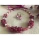 Set "Apple blossom" necklace and earrings set (rose quartz, pearls) 12667-korali photo 1